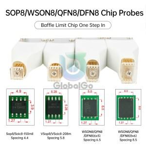 SOP8/WSON8/QDFN8 Chip Download Burn Write Probe Spring Needle Flash Eeprom Cable