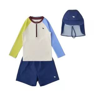 [블루독][AK평택점] [블루독] 와플칼라블럭수영복SET(IV)26940-620-06