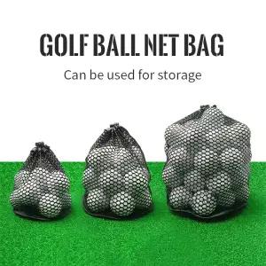 골프 스포츠 메쉬 그물 가방 나일론 테니스 12/25/50 공 운반 Drawstring 주머니 1pcs 액세서리