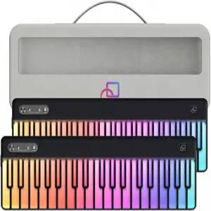 파티키 모듈형 미디 키보드 피아노 번들 2x36RGB 보호용 휴대용 케이스 USB/블루투스/NFC 에이블턴 FL 로직