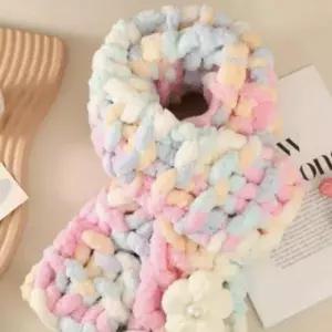 뜨개실 손으로 목도리 만들기 DIY 패키지 키트