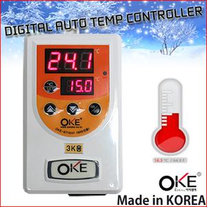 히터용 온도조절기 OKE-6710HF /수족관 어항 수조 양어장 물탱크 횟집 활어 관상어 물탱크 동파방지 온도계