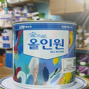 KCC 숲으로올인원 친환경 다용도 수용성페인트 0.9L 백색/조색 유광 반광 무광