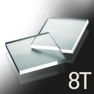 8T/8mm 아크릴 판 투명 백색 검정 재단 제단