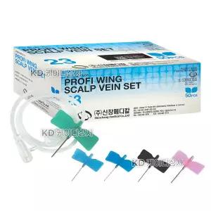 신창 멸균 나비침 23g 3/4inch 50개입 scalp vein 피하수액 스칼프베인