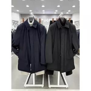 [트루젠]남성 기본핏 겨울 덕다운 경량 패딩 발마칸 맥코트 롱 점퍼 2컬러_JK