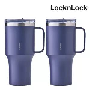 락앤락 NEW 메트로 킹 텀블러 820ml 2개 네이비 스텐 보온 보냉 물통 물병 대용량 TOP_LHC4390NVYs2