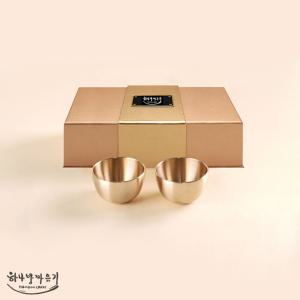나눔숲쿱 20세트 하나방짜유기 술잔 2P 선물세트