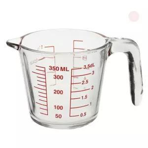 ^^혀니스토어 키친매니아 유리 계량컵 350ML 베이킹계량컵