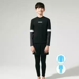 [하프클럽/베이직 엘르]베이직엘르 남아동 블랙 래쉬가드 워터레깅스 비치