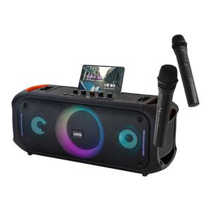 블루투스 LED 스테레오 스피커 앰프 무선 마이크/최대 70W 노래방 버스킹