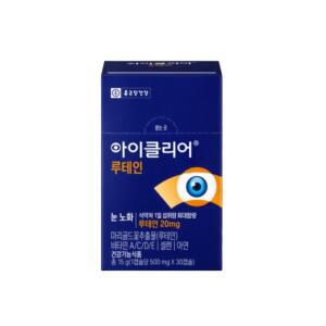 종근당건강 아이클리어 루테인 6개월분 30캡슐 x 6개