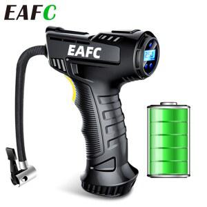공기주입기 EAFC 휴대용 자동차 공기 압축기 무선 및 유선 팽창식 펌프 디지털 타이어 팽창기 자전거용 기계 120W