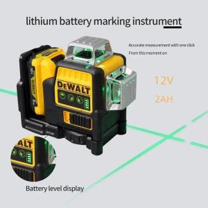 2025 Dewalt DW089LG 12 라인 3면*360도 수직 12V 리튬 배터리 레이저 레벨 수평