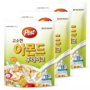 포스트 고소한 아몬드 후레이크 620g X3개