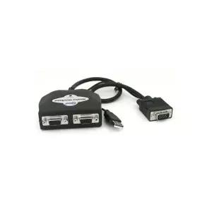 라이트컴 [LC530] Coms 모니터 분배기 2:1, 케이블 일체형/ USB 전원