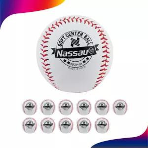 프록시마 낫소 야구공 소프트 9인치 4.2온스 1타12입 캐치볼 연식구 NSB-01