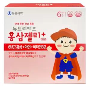 유유제약 뉴트리키즈 홍삼젤리 아연 유아 아기 어린이 홍삼 900g, 1개