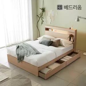 (단독) 금성침대 베드리움 더 스마트 무선충전 침대 Q + 리프레쉬 유로탑 미디엄 하드 (M.H)