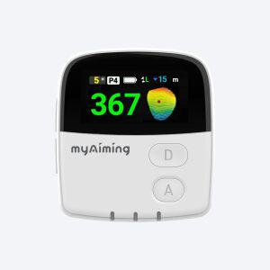 (MYAIMING GOODVOICE) GPS 마이 에이밍 굿 보이스 골프 거리 측정기, 그린 언듀레이션, 3개의 그린 거리
