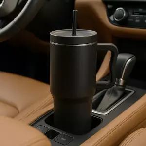 1.18L 대용량 손잡이 텀블러 보온보냉 스텐 빨대컵 차량용 투웨이 머그
