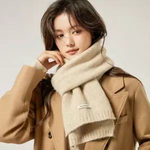 털머플러 니트머플러 넥워머 겨울 목도리 니트목도리 니트 데일리 여성목도리 긴목도리 롱 머플러