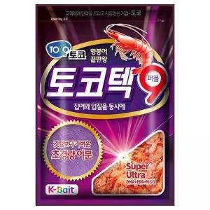 [아웃도어스/머털낚시]토코 토코텍 9 퍼플 어분 민물 떡밥 향붕어 끝판왕