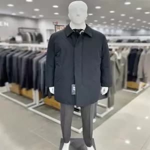 남성 겨울 코트형 프리미엄 덕다운 네이비, 블랙 패딩 롱 점퍼JK
