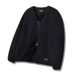지프 JEEP 2way Peak-logo 라운드넥 플리스 BLACK (JQ5TZU192BK) JQ5TZU192BK 126294