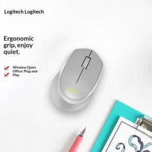 [누리음향]호환용 로지텍 M330 무소음 무선 마우스 2.4G USB 수신기 조용한 클릭 인체공학적 디자인 데스크