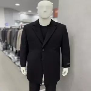 남자 겨울 울 캐시미어 혼방 모직 블랙 검정 싱글 체스터 정장 코트