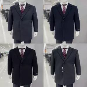 남성 겨울 울 캐시미어 혼방 모직 체스터 정장 총장 88cm 짧은코트 4컬러 택 1