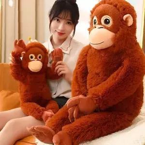 대형 원숭이 인형 115cm 동물 캐릭터 쿠션 베개 침대 소파 장식 인테리어 소품