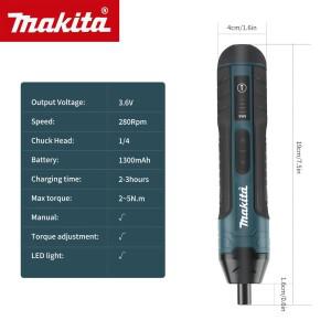 마키타 무선 전동 드라이버 3.6V 공구 충전식 1300mah 리튬 배터리 미니 드릴 가정용 유지 보수