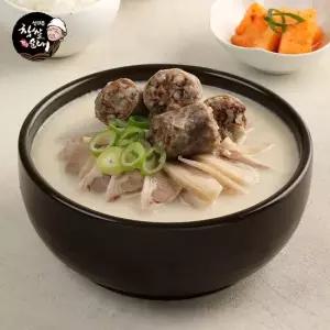 신의주 찹쌀 순대국600g x 2팩 (담백) + 오리지널 순대국600g x 2팩(얼큰)