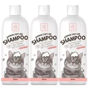 도그씨 NEW 브리더 고양이샴푸 300ml 부드러운 플로랄향 x3개