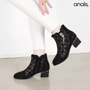 큐빅 망사 여름 앵클부츠 5cm_26S225