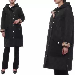 [롯데백화점]버버리 24FW 여성 록스비 퀼팅 후드 코트 8096351 BLACK 24F