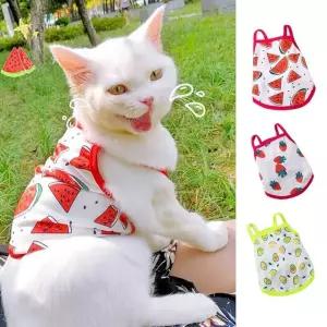 강아지 민소매 옷 여름 나시 고양이 실내복 반려견 여름옷 반려묘 얇은옷 애견 애묘 메쉬옷 나시티