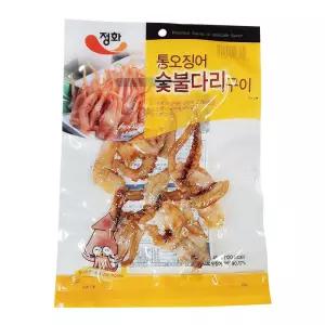 정화 통오징어 숯불다리구이 45g 오징어다리 마른 맥주 안주