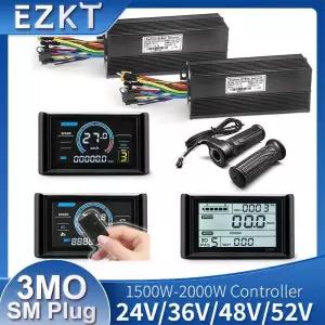 전기 자전거 35A40A45A1500W2000W 3 모드 사인파 컨트롤러 브러시리스 DC 홀 LCD S966 NFC 디스플레이 24V36V48V52V