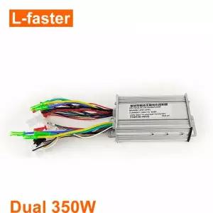 L-faster 듀얼 드라이브 브러시리스 컨트롤러전기 배로우 카트 스쿠터 자전거 허브 모터 휠용 2WD 제어 장치350W