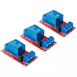 아두이노 ESP32 라즈베리 파이용 DIYables 3pcs 릴레이 모듈 1채널 5V 하이/로우 레벨 트리거