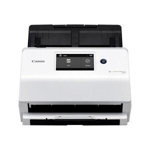 PC 및 Mac용 Canon imageFORMula R50 비즈니스 문서 스캐너 - 컬러 듀플렉스 스캐닝 USB 케이블 또는 Wi-Fi 네트워크로 연결 LCD 터치스크린 자동 공급기 간편한