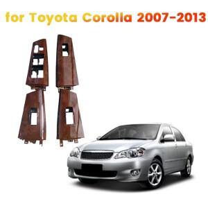 자동차 창문 잠금 유리 리프트 스위치 패널 커버 도요타 코롤라 2007-2013 우드 그레인 LHD용 74232-02E60-
