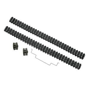 -AA04 1Set RC 자동차 액세서리 교체 부품 기술 바퀴 WPL E-1 1/16 원격 제어용 타이어 트랙 Caterpillar P