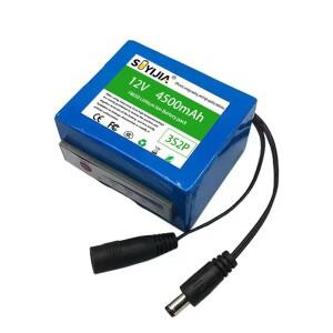 18650 리튬 배터리 3s2p 12v 4500mAh 11.1V/12.6V 어군탐지기 수중 낚시 카메라 휴대용 표시기 소스