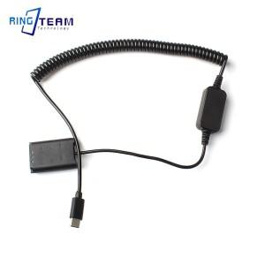NP-BX1 더미 배터리 USB-C Type-C 전원 어댑터 DC 커플러 Sony ZV-1 WX500 H400