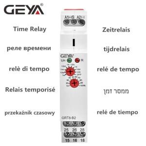 GRT8-A/B 지연 켜기 또는 시간 릴레이 CE ROHS 인증서가 12V DIN 레일 타이머 모듈