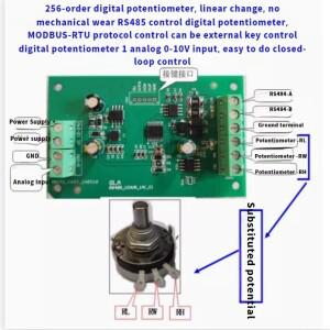 디지털 전위차계 아날로그 판독 푸시 버튼 제어 PLC RS485